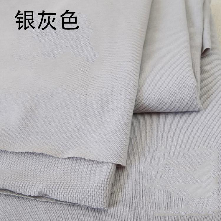 Solid Color Cotton Knitted Fabric by Half Meter Cotton Jersey Fabric for Baby Clothing Making 50x180cm Other Fabric Plain