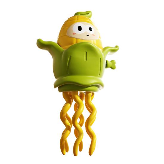 Kids Wind-up Dancing Corn Toy Educational Clockwork Spring Corn Octopus Toy Toddlers Boys Girls Crawling Cartoon Corn Toy