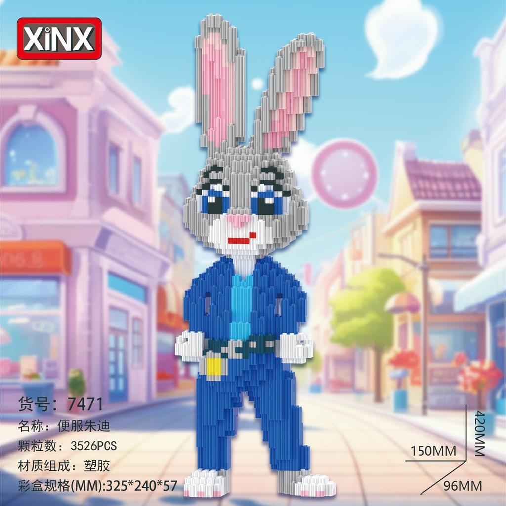 Disney Zootopia Building Blocks Nick Judy Model Benjamin Sloth Bricks Cartoon Movie Figure Toys For Kids Christmas Gift