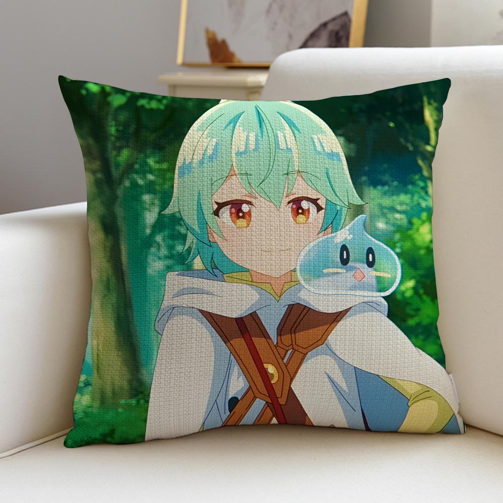 Saijaku Tamer wa Gomi Hiroi no Tabi wo HajimemashitaS Cushion Cover  linen pillowcase square removable and washable cushion