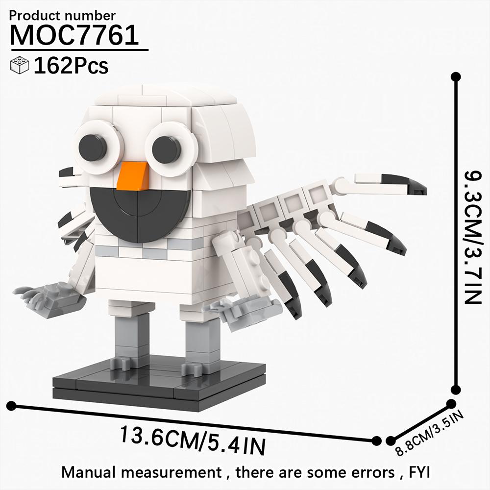 MOOXI MOC Hot Horror Game 99 Nights Figure Animal Deer Owl Goat Model DIY Building Blocks Toy For Kid Adult Brick Birthday Gifts