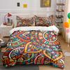 Colorful Mandala Pattern Bedding Set Bedding Set (1 Duvet Cover, 2 Pillowcases, Duvet Not Included)