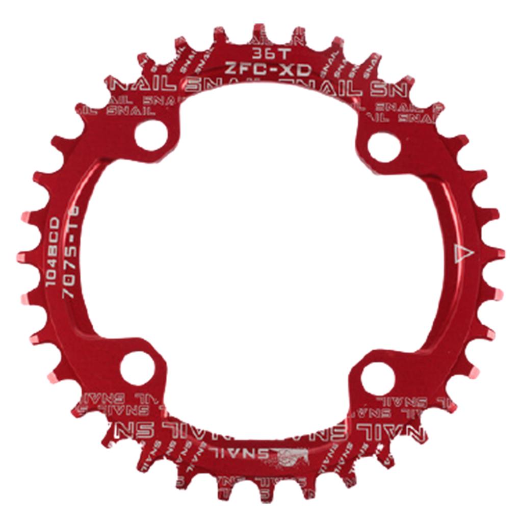 Für Fahrrad rund/oval 104BCD 32T 34T 36T 38T Narrow Wide Einzelkettenblatt