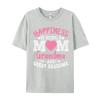 Family Female Tshirts Oneck Short Sleeve 100 Cotton Fabric Happiness Is Being A Mom Tops Tees Graphic Tops T Shirt
