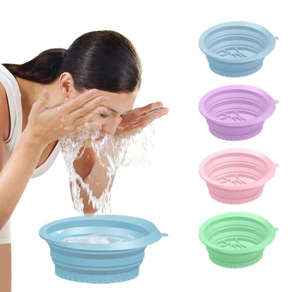 Foldable Facial Ice Bath Bowl Collapsible Design Cooling Facial Washing Basin Home Use