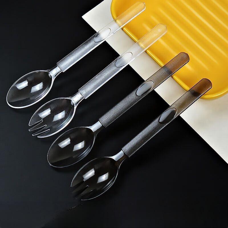ZISIZ 17cm Disposable Plastic Spoons