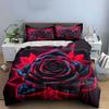 Elegant Rose Design Gift Set Kid'S And Adults' Bedroom Decor, Exquisite Three-Piece Bedding Set Gift