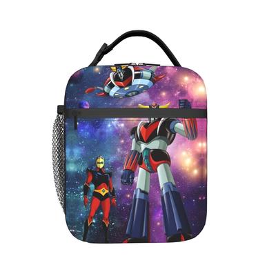 Custom Robo Grendizers Resuable Lunch Boxes Women Men Leakproof Anime Thermal Cooler Food Insulated Lunch Bag Office Work