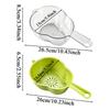 Multifunctional Double-Layer Drainage Basket with handle Vegetable Washing Handheld Basin Fruit Washing Basket Mini Blueberry