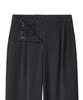 MUSINSA STANDARD WOMAN Women'S Real Wide Belted Slacks [Charcoal Gray]