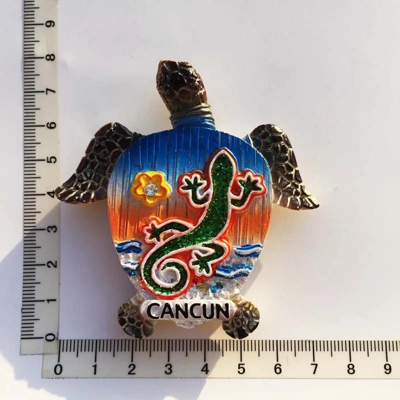Mexico Travelling Fridge Stickers Chichen Itza Cancun Tourism Souvenirs Fridge Magnets Home Decor Wedding Gifts Magnetic Sticker