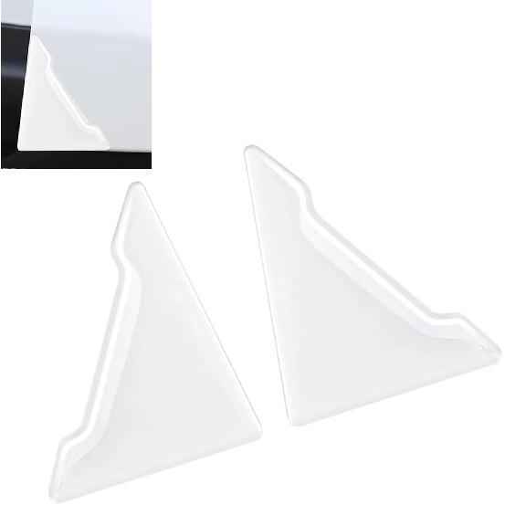 2 PCS Right-Angle Car Door Corner Protector, 1.77" x 1.77" Self-Adhesive Anti-Collision Decorative Door Edge Guard, Universal for Car SUV Truck