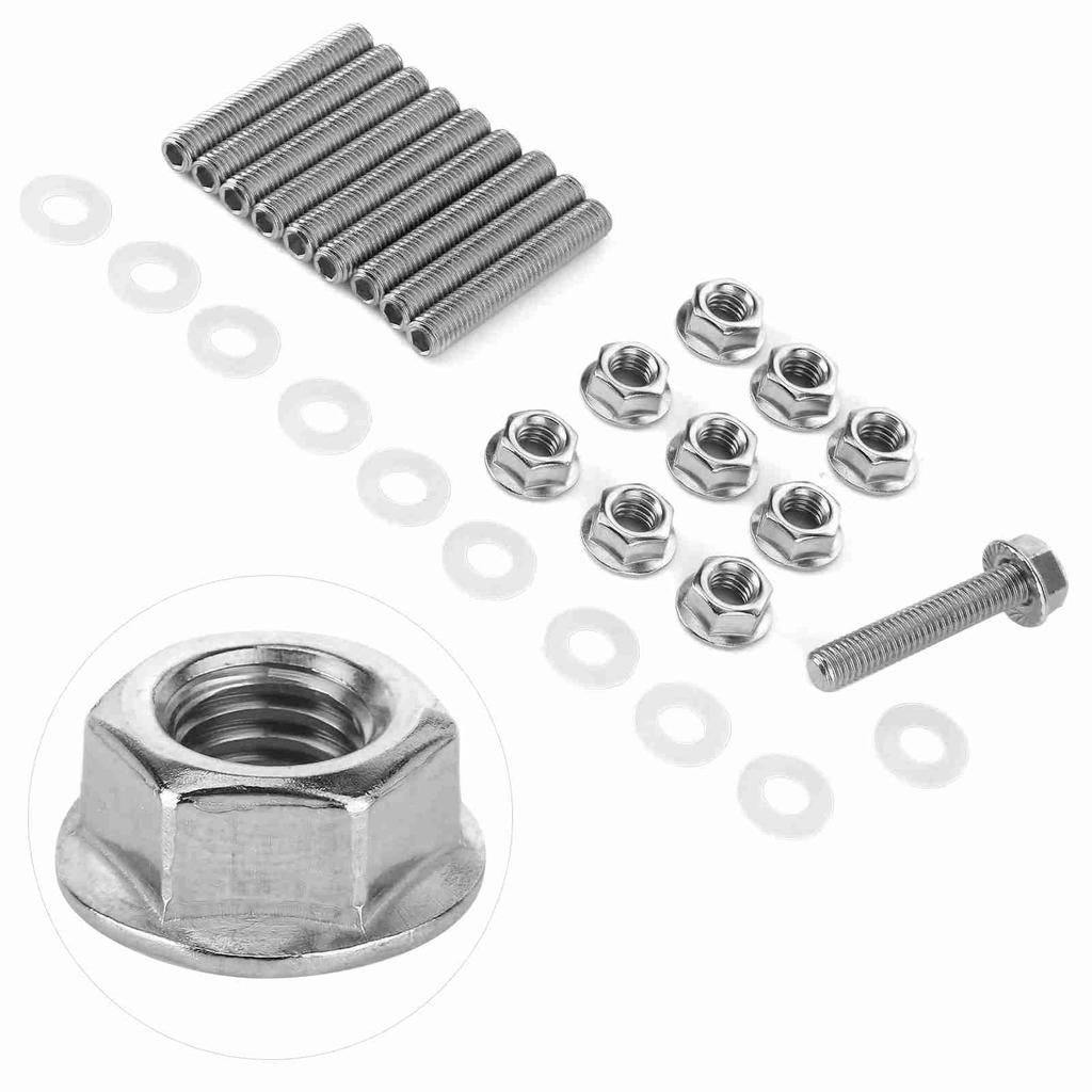 Exhaust Manifold Head Stud Bolt Kit Stainless Steel Fit for Honda Acura C B D H F Series Engine