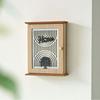 Vintage Wooden Key Holder Wall Mount, Entryway Organizer with Hooks for Keys Mail, Anti-Loss Storage Rack for Home Office