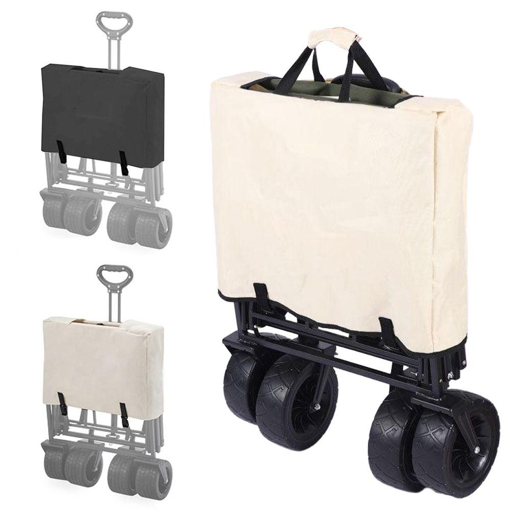 Universal With Handle Trolley Storage Bag Folding Sun Protection Camper Dust Bag Portable Trailer Cover For Outdoor Camping