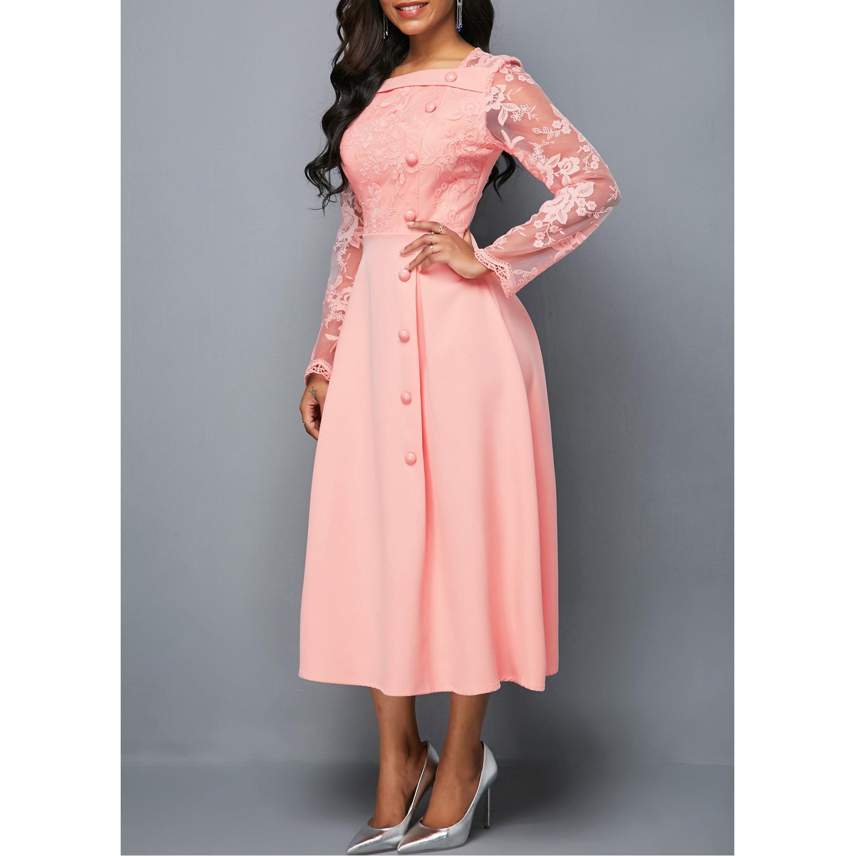 Женское элегантное кружевное шитье на одно плечо — фото 4