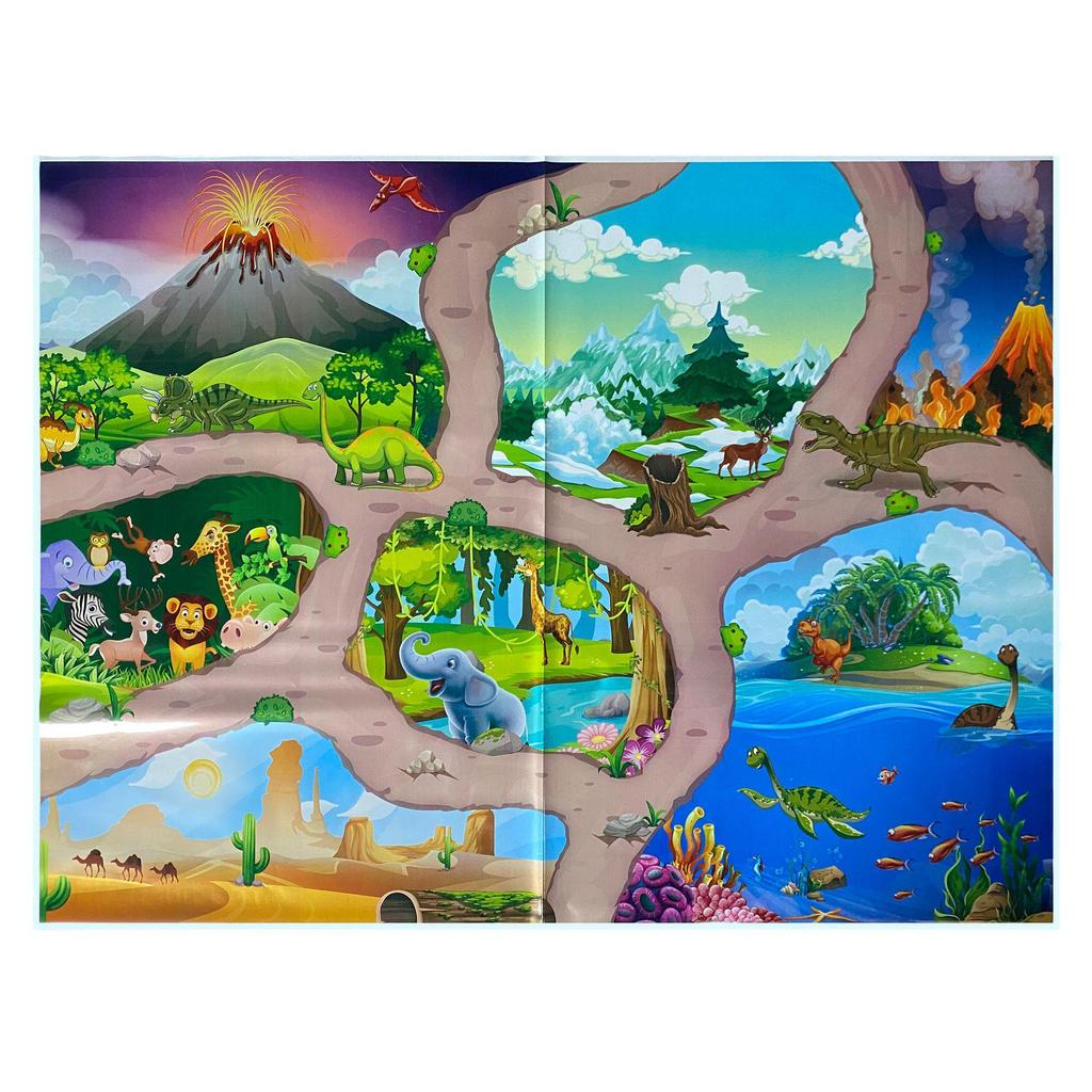 Kids' Traffic Play Mat with Cars and Parking Scene