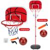Mini Basketball Hoop with Ball and Pump Portable Basketball Hoop Adjustable Basketball Hoop Set Indoor Outdoor Play for Kids