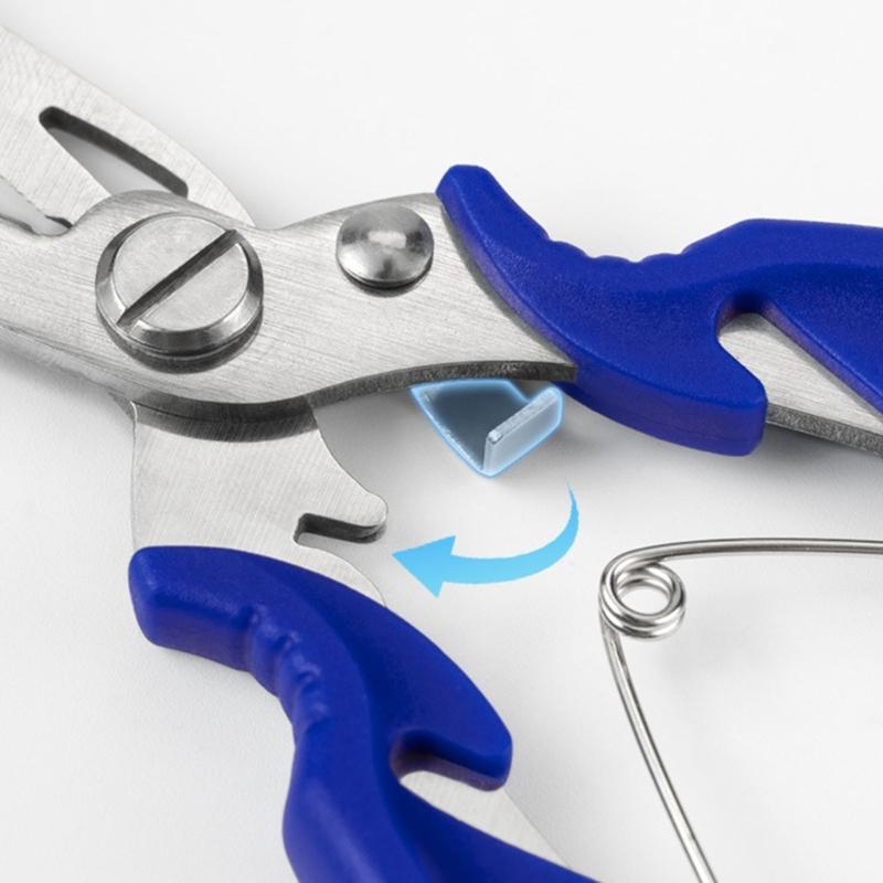 Fishes Lip Gripper Fishing Pliers Hook Remover Outdoor Fish Line Cutter Tool Comfortable Grip Scissors Fishing Accessory