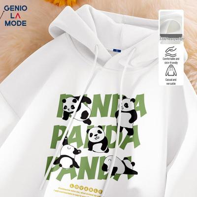 GENIOLAMODE Men's Trendy Loose Fit Hooded Sweatshirt