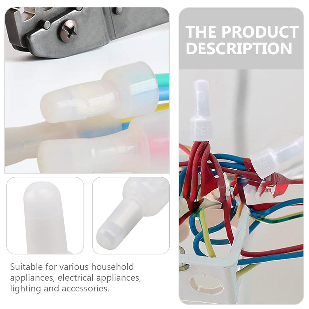 1000Pcs Closed End Crimp Connector Electrical Wire Caps Nylon Insulated Aluminum Wire Crimp Terminals for Appliance Lighting