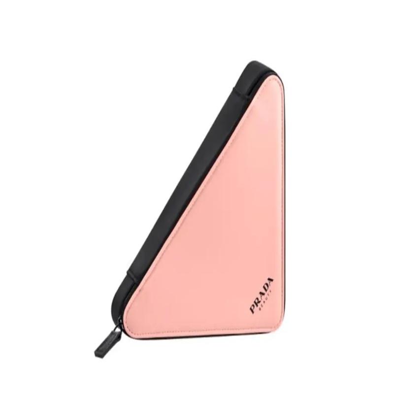 Prada Cosmetic bag/toiletry bag [Customized bag] Leather pony dumplings, high-end, refined, elegant, simple and versatile, portable pony dumplings
