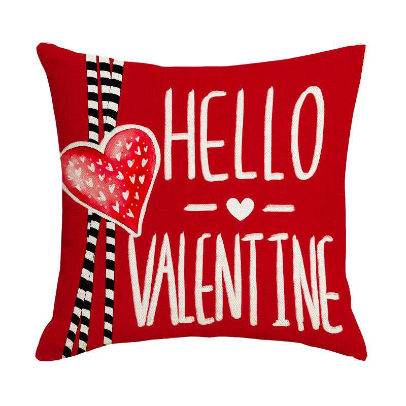 Valentine's Day Love Pillow Case Bedroom Decoration Letter Print Pillow New Style Sofa Pillow