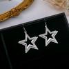 Simple Leaf Hollow Earrings, Exaggerated And Creative Multi-Layer Five-Pointed Star Long Fringed Earrings