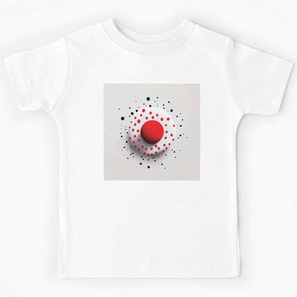 abstract red and black with titanium white Kids T-Shirt 140