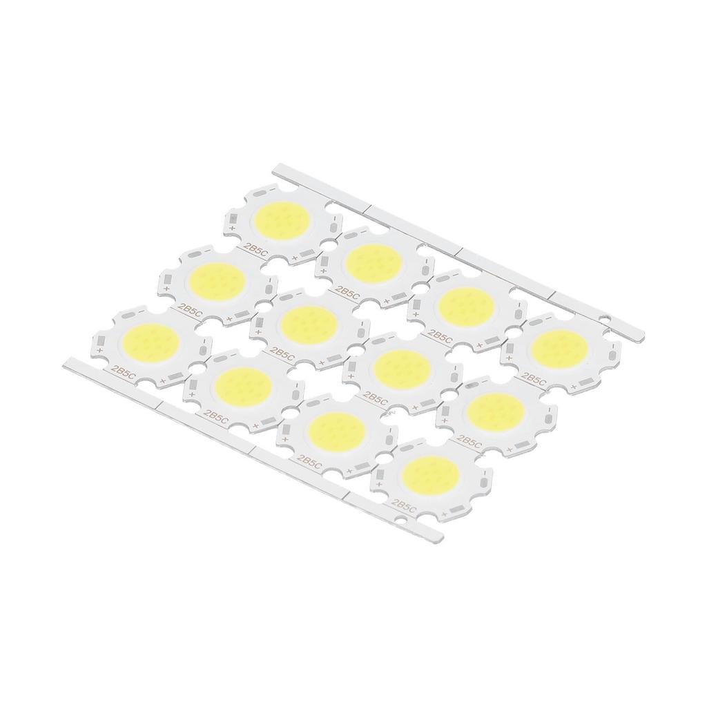 12Pcs LED Chips COB Light Emitter Component 5W 15‑17V for DIY Spotlights Downlight Ceiling Lamp