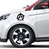 Anarchy Symbol Car-Styling Window Decals Truck Body Sticker Reflective Decor