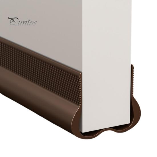 PVC Door Sweep Adhesive Cuttable Under-Door Weather Stripping Exterior Interior Door Seal Noise Dust Stopper Door Bottom Gap Filler Sealing Strip