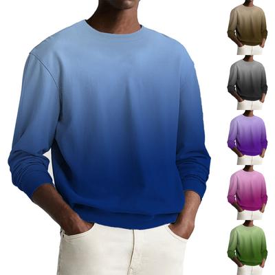 Bedrucktes Herren-Sweatshirt im Freien, ethnisch bedruckt, locker, langärmelig