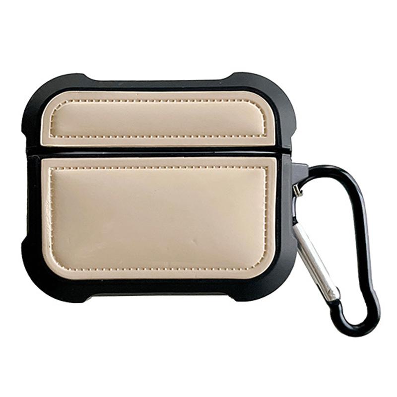 For AirPods Pro 2/Pro Down Jacket Design TPU Cover Wireless Earphone Protective Case with Anti-lost Buckle