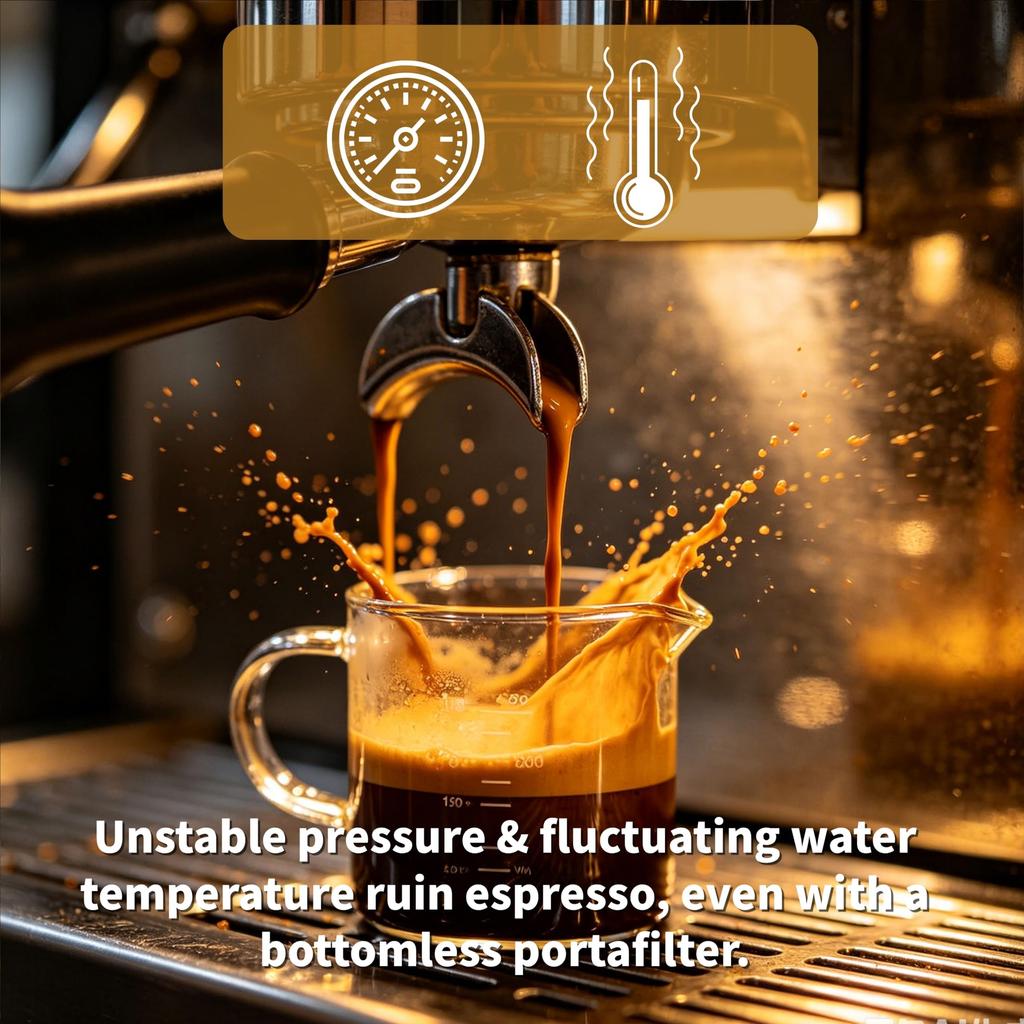 NEOUZA 51mm Bottomless Port Filter for Espresso Machines, Designed Specifically for DeLonghi EC885/EC680/EC685/EC785/EC820/EC850/EC860, Made of 304 St
