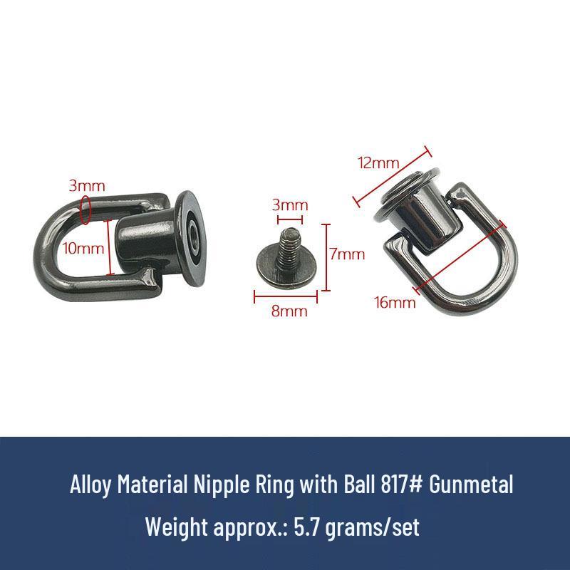 Taschen- und Gepäckzubehör: Ringe, Mönchskopf, Nippelstecker, DIY Lederschnallen, Schraubnieten