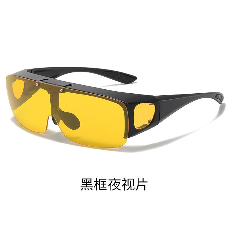 

New Fashionable Personalized Flip Cover Men S Sunglasses Outdoor Neutral Cycling Premium Driving Sports Sunglasses