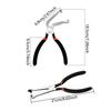 2pieces Electrical Disconnect Pliers Automotive Hose Disconnect Tools Angled Wire Plug Removal Tool for Car Electrical Wiring