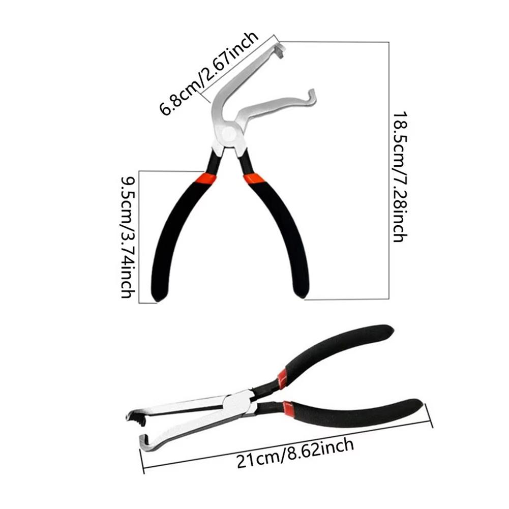 2pieces Electrical Disconnect Pliers Automotive Hose Disconnect Tools Angled Wire Plug Removal Tool for Car Electrical Wiring