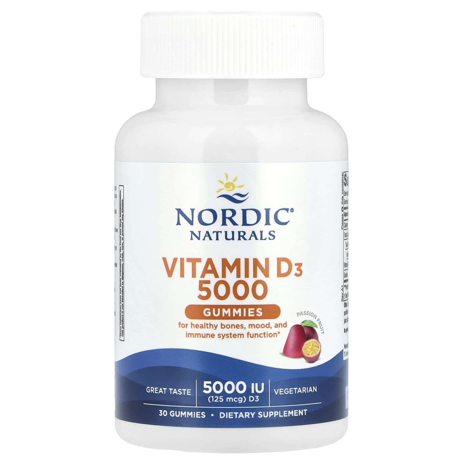 

Vitamin D3 5000 Gummi Jelly, Passion Fruit, 30 Gummi Jelly