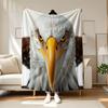 Pc Majestätischer Adler Decke Weiche Flanell Überwurfdecke mit Adler Design Ganzjahres Luxus Bettüberwurf für Couch Camping Reisen