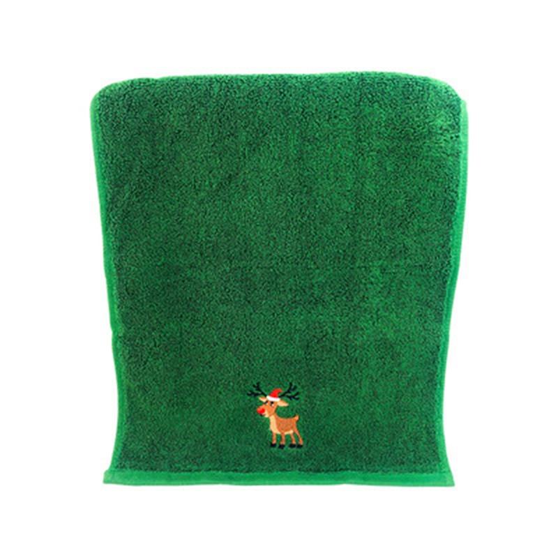 Bathroom Towel Set 100% Cotton Absorbent Microfiber Christmas Tree Santa Embroidery Face Towels Bath Towel Xmas Gifts