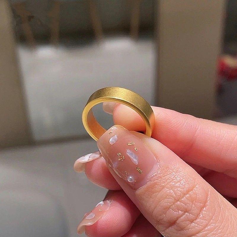 

Ювелирные изделия Shajin Золотое кольцо-ободок - Свадебный аксессуар для мужчин и женщин Size 10