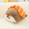Seal Plush Toy 40cmKawaii Sushi Otter Plush Toy Delicious Rice And Sea Dogs Marine Organism Doll Animal Soothing Sleep Pillow