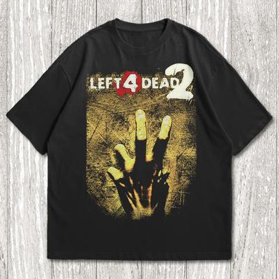 T-shirt Valve Left 4 Dead 2 – T-shirt Videogioco Sparatutto Zombie Retro Y2K - Maglietta Left 4 Dead 2