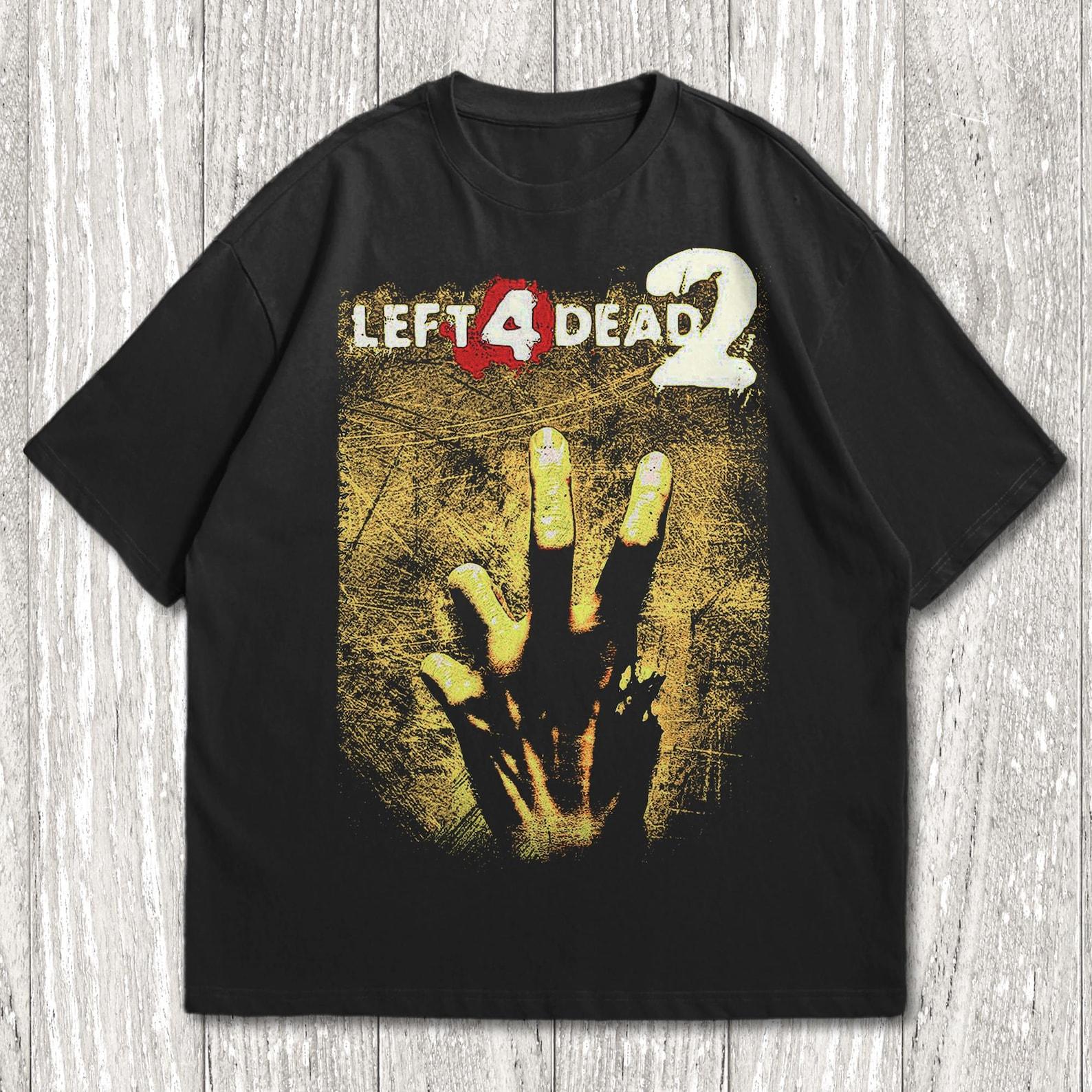 Футболка Valve Left 4 Dead 2 – Ретро Y2K Футболка для видеоигры-шутера про зомби Left 4 Dead 2 S