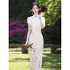 New Chinese cheongsam summer engagement daily national style temperament dress 1011 new young girl small