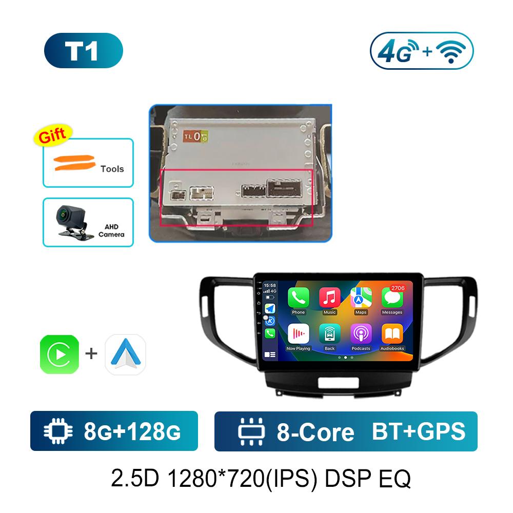 Pentru Honda Accord 8 2008 - 2012 Sistem Android 9 '' Radio Auto Player Multimedia WiFi DSP GPS Navi 4G WiFi Ecran HD Instrumente Auto