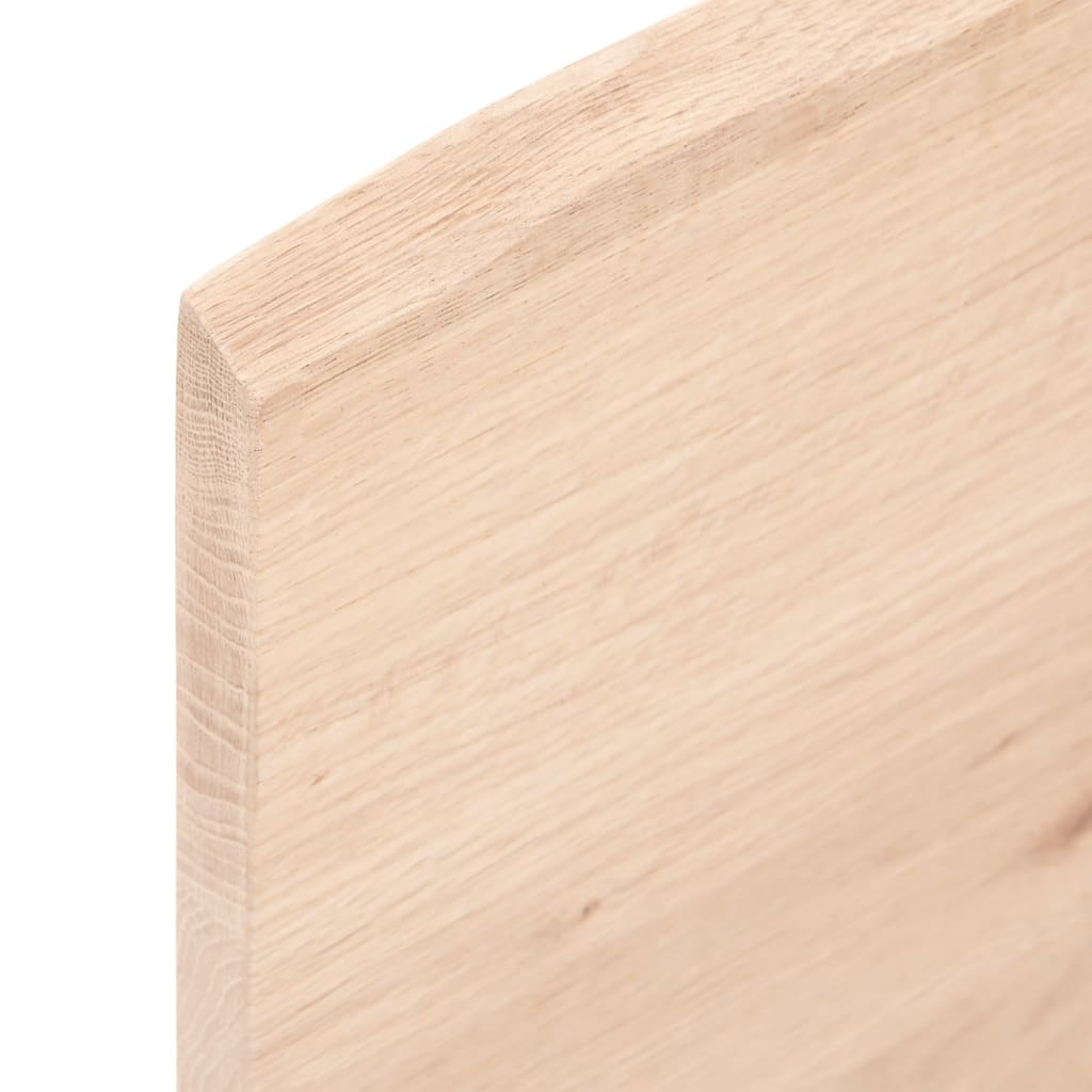 Vidaxl Półka, 60X10X2 Cm, Surowe Lite Drewno Dębowe
