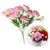 Artificial Carnation Flower Fake Carnation Flower Simulated Plastic Flower Wedding Festival Parties Garden Fence Yard Decoration
